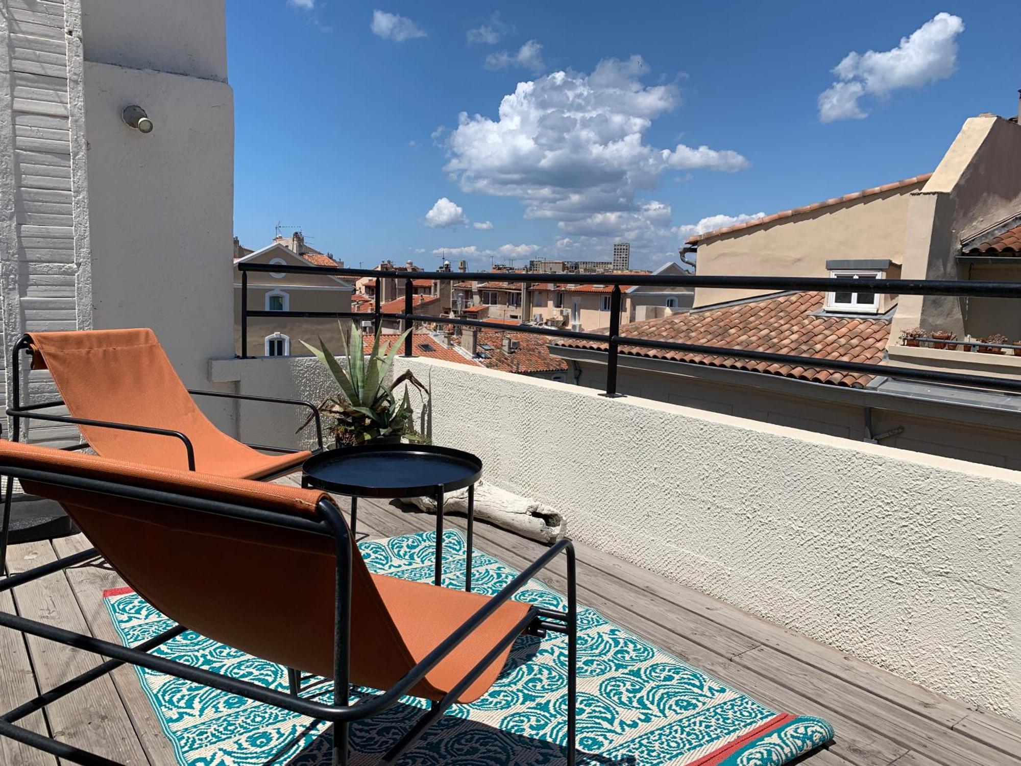 Studio Toit Terrasse Vieux Port Marseille Exterior photo