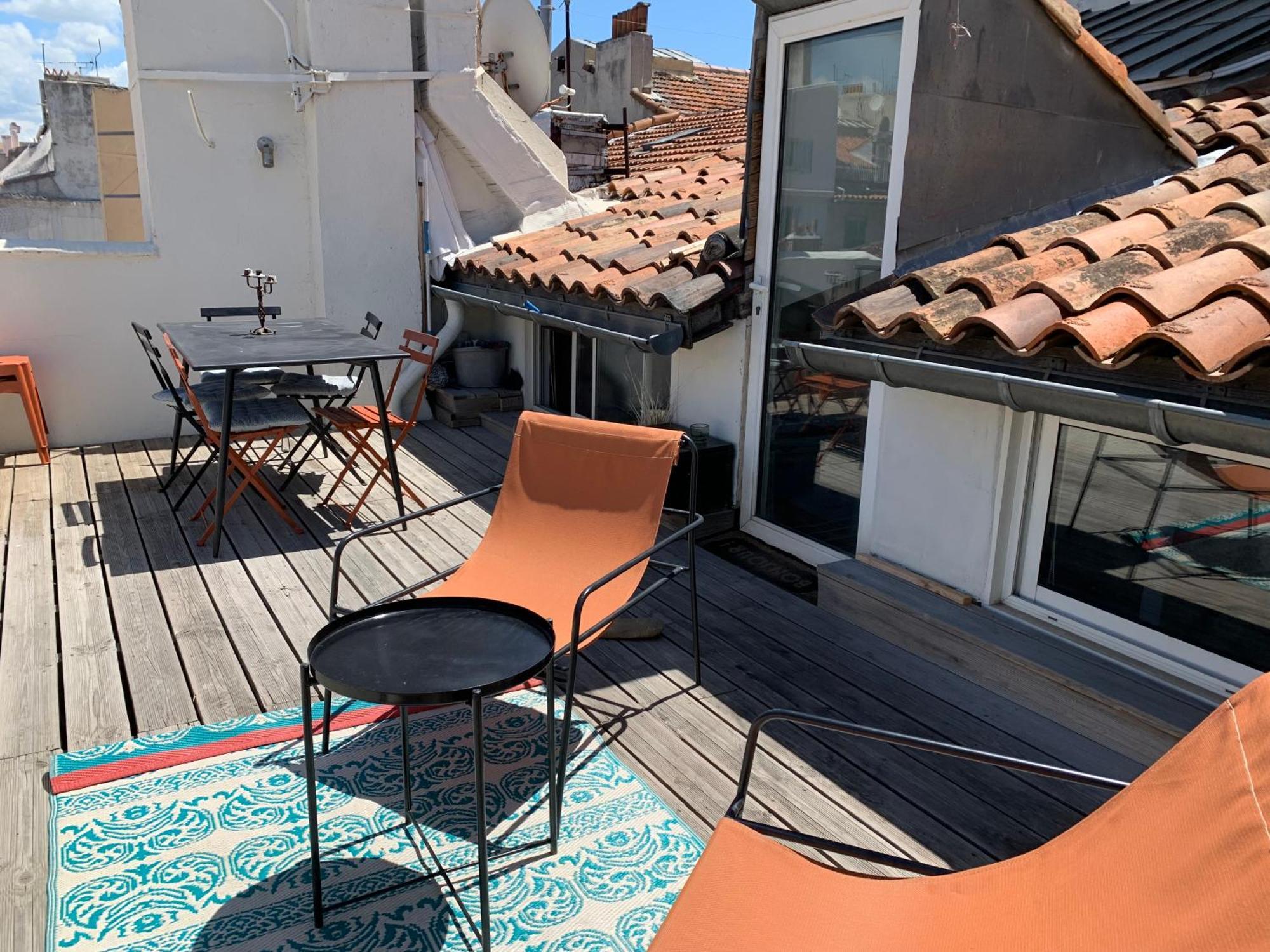 Studio Toit Terrasse Vieux Port Marseille Exterior photo