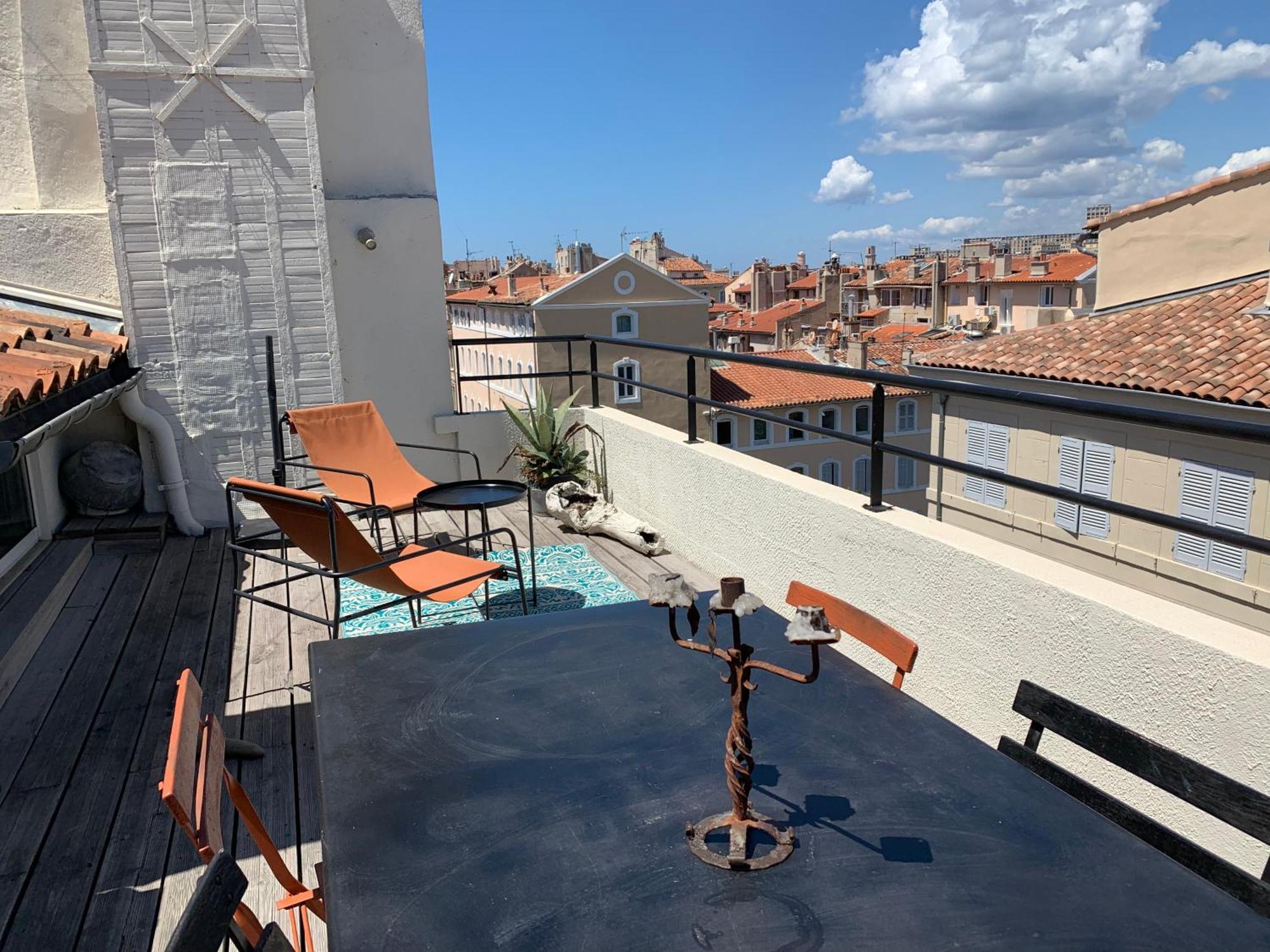 Studio Toit Terrasse Vieux Port Marseille Exterior photo